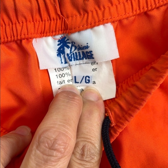 BIKINI VILLAGE Vibrant Orange Skirt Swim Cover Up Front Pocket, Size L - Picture 2 of 8